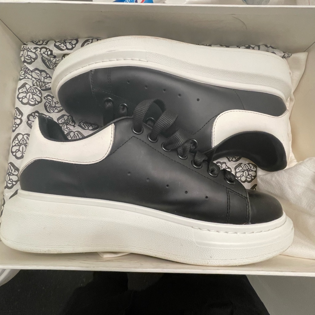 Alexander Mcqueen Monochrome Platform Sneakers